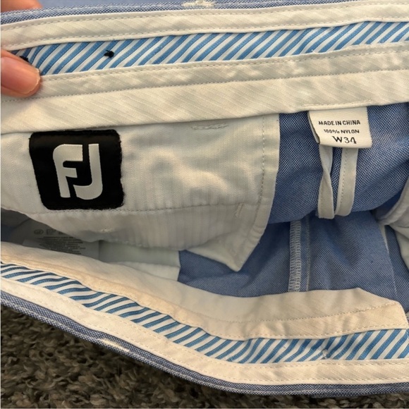 FOOTJOY • Men’s Lightweight 9” Inseam Golf Casual Shorts Blue Size 34 - Picture 5 of 6